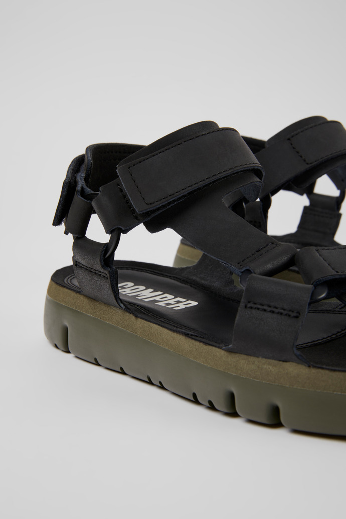 Black Men's Camper Oruga Sandals | K100416-020