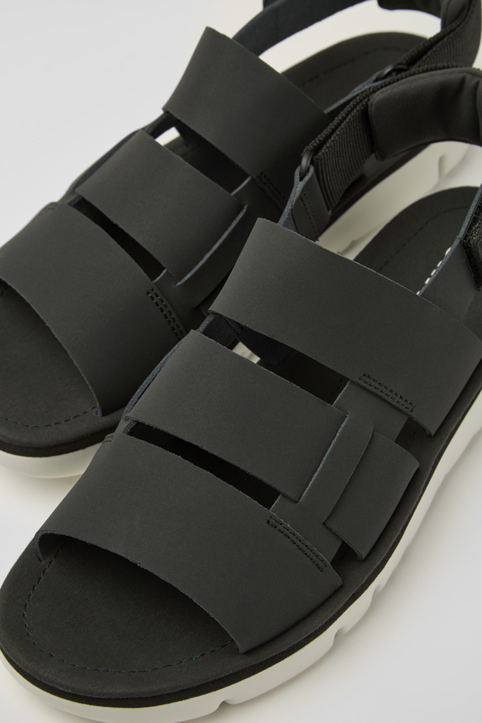 Black Men's Camper Oruga Sandals | K100470-006