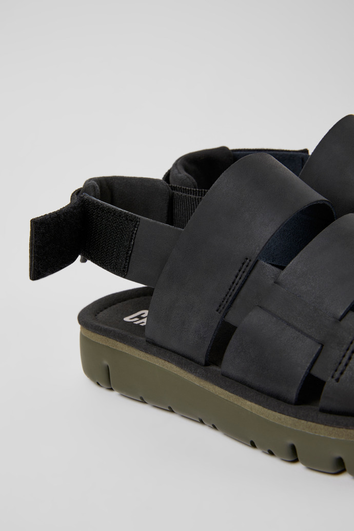 Black Men's Camper Oruga Sandals | K100470-013