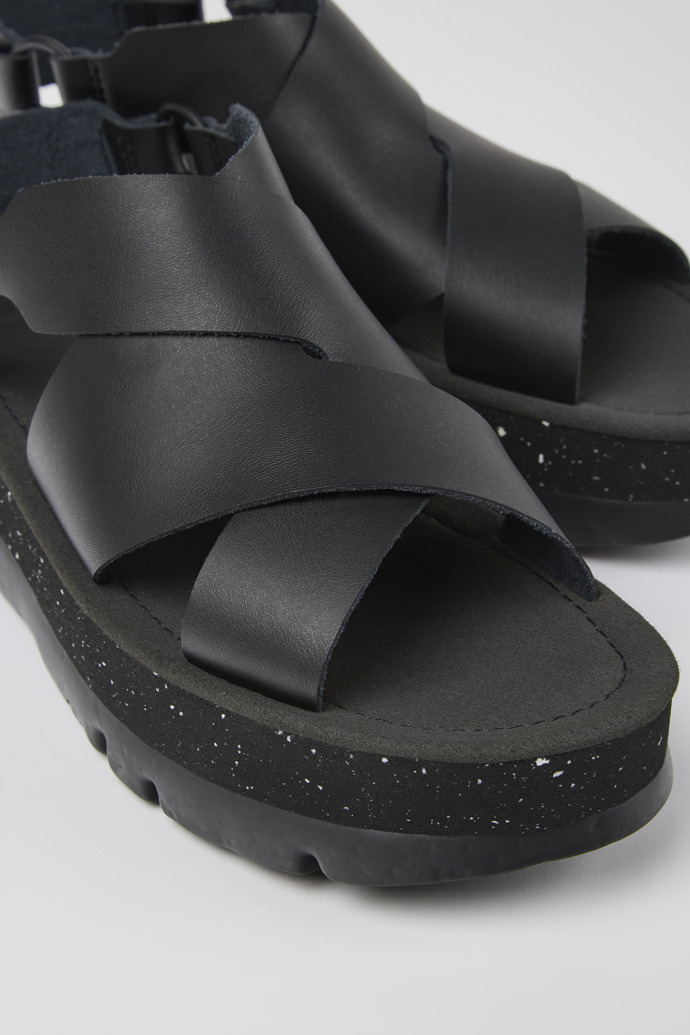 Black Women's Camper Oruga Up Platform Sandals | K201399-001