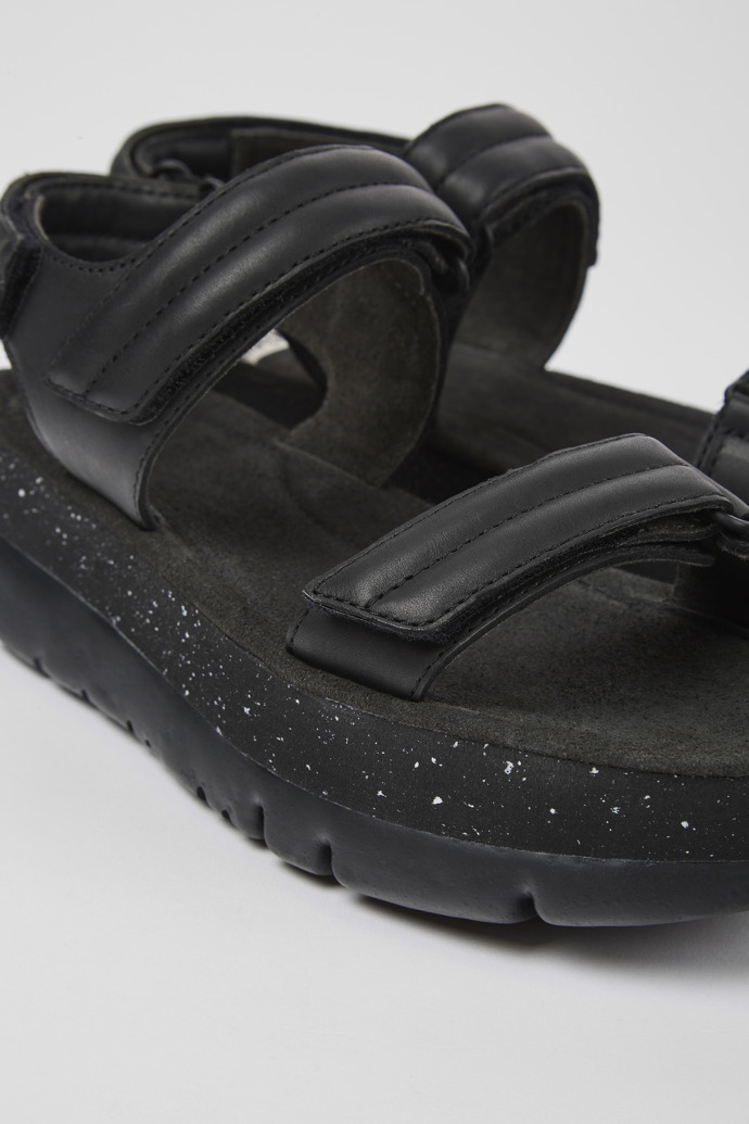 Black Women's Camper Oruga Up Platform Sandals | K201509-005