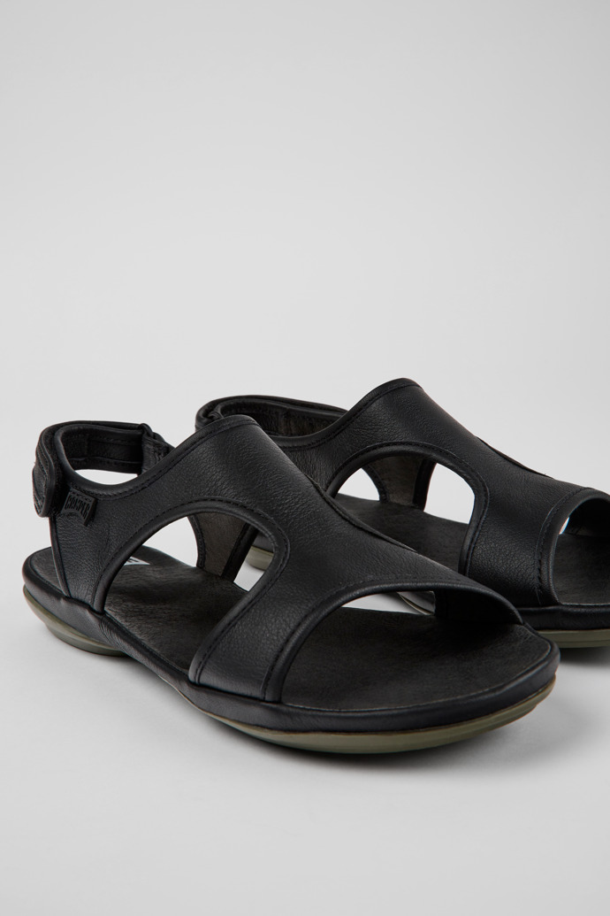 Black Women's Camper Right Sandals | K201514-001