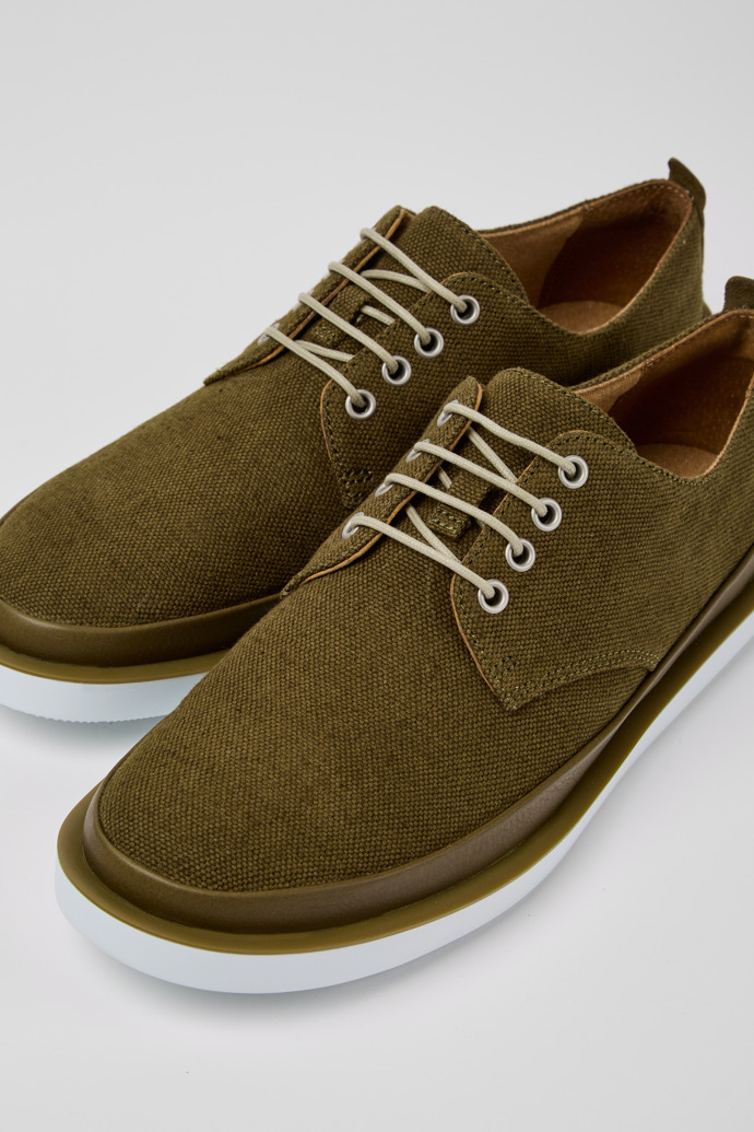 Green Men's Camper Wagon Lace Up Shoes | K100774-003