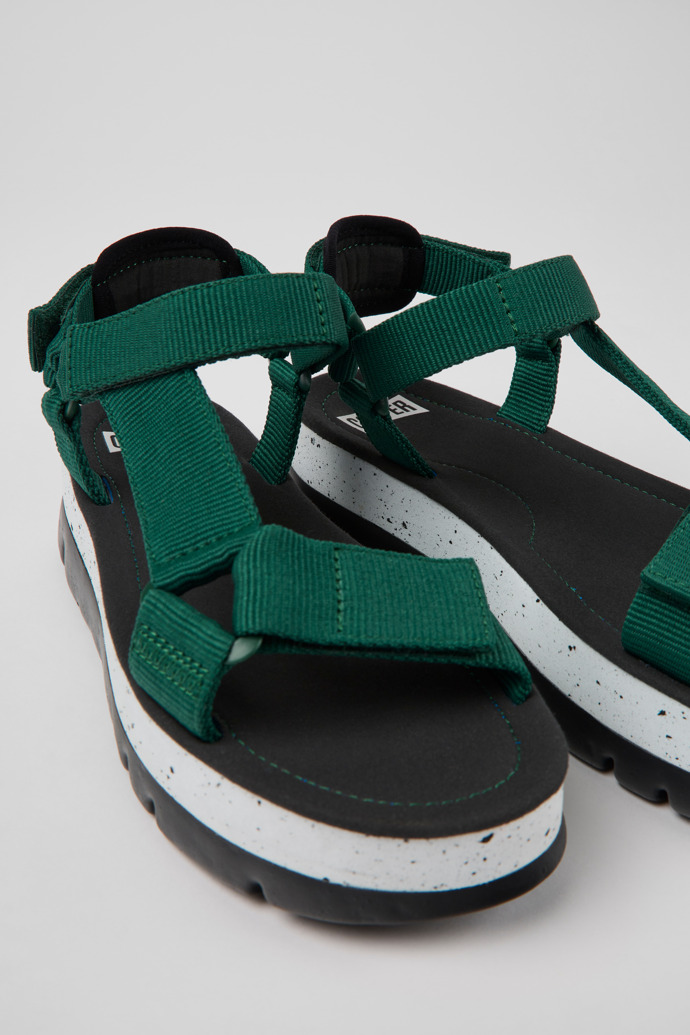 Green Women's Camper Oruga Up Platform Sandals | K200851-016