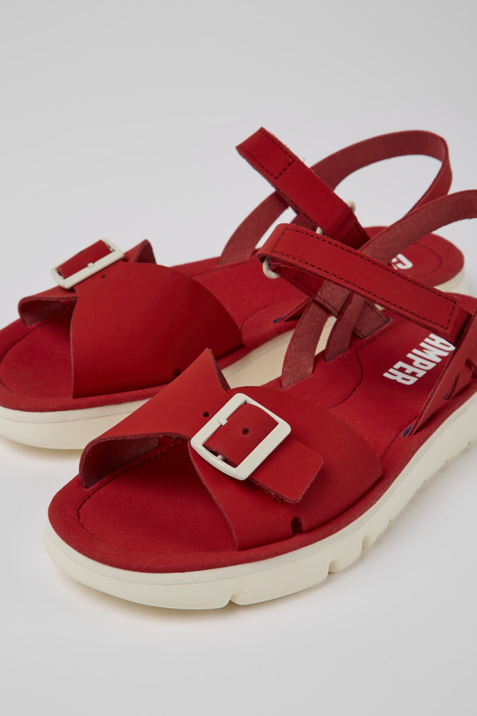 Red Women's Camper Oruga Sandals | K200631-010