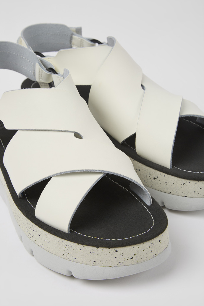 White Women's Camper Oruga Up Platform Sandals | K201399-002