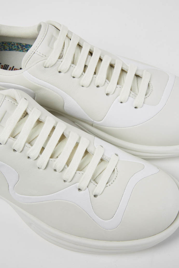 White Women's Camper Twins Sneakers | K201262-004