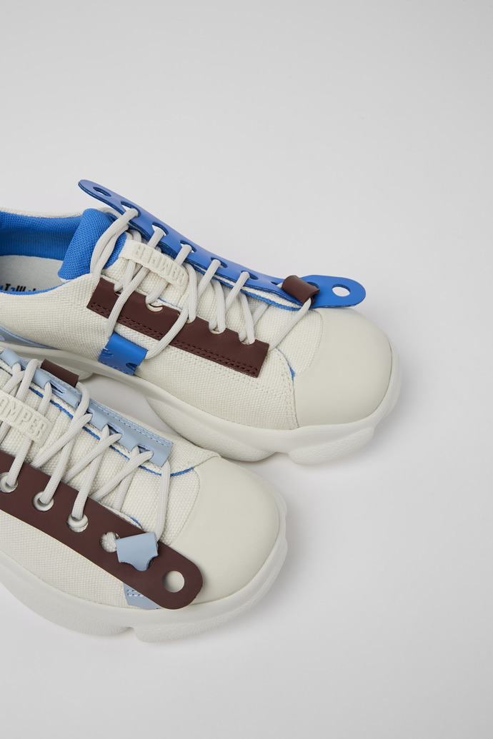 White Women's Camper Twins Sneakers | K201326-001