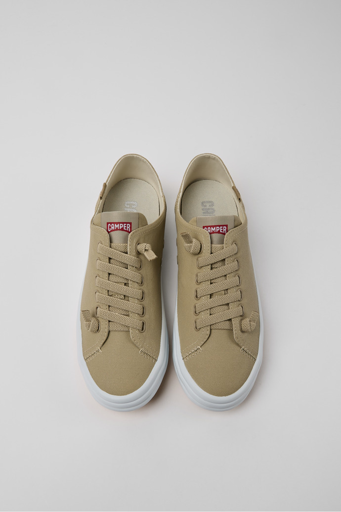 Beige Women's Camper Hoops Sneakers | K200604-011