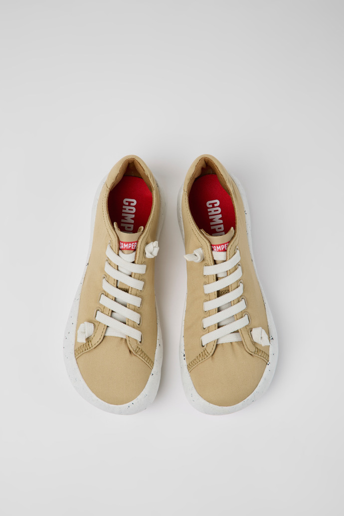 Beige Women's Camper Peu Stadium Sneakers | K201525-004