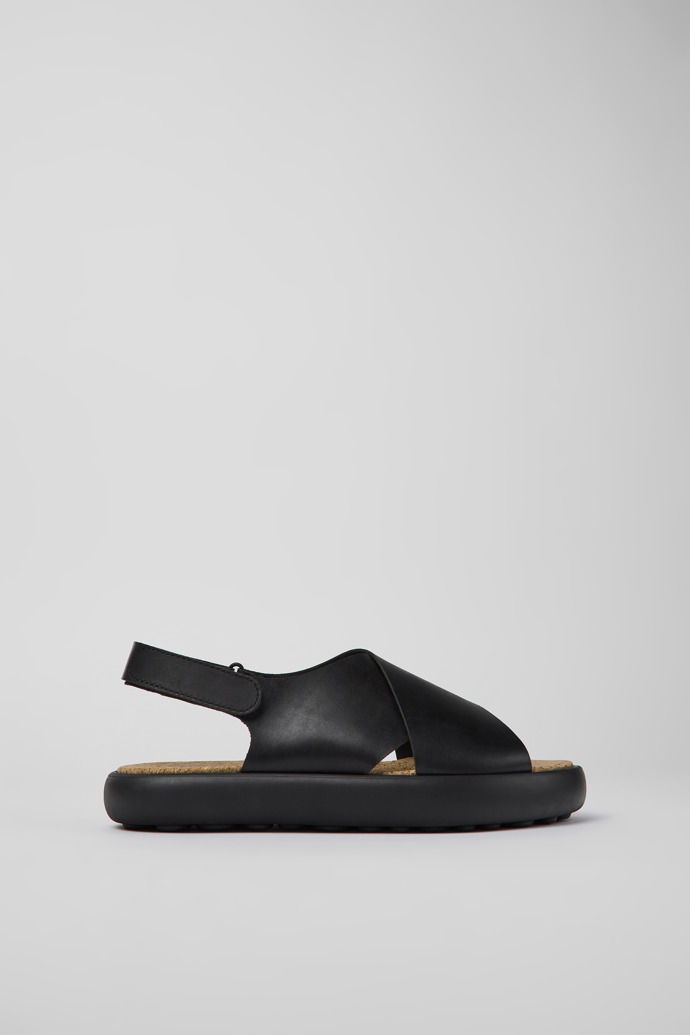 Black Men's Camper Pelotas Flota Sandals | K100897-001