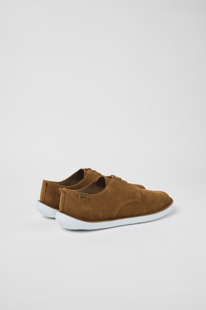 Brown Men's Camper Wagon Lace Up Shoes | K100669-014