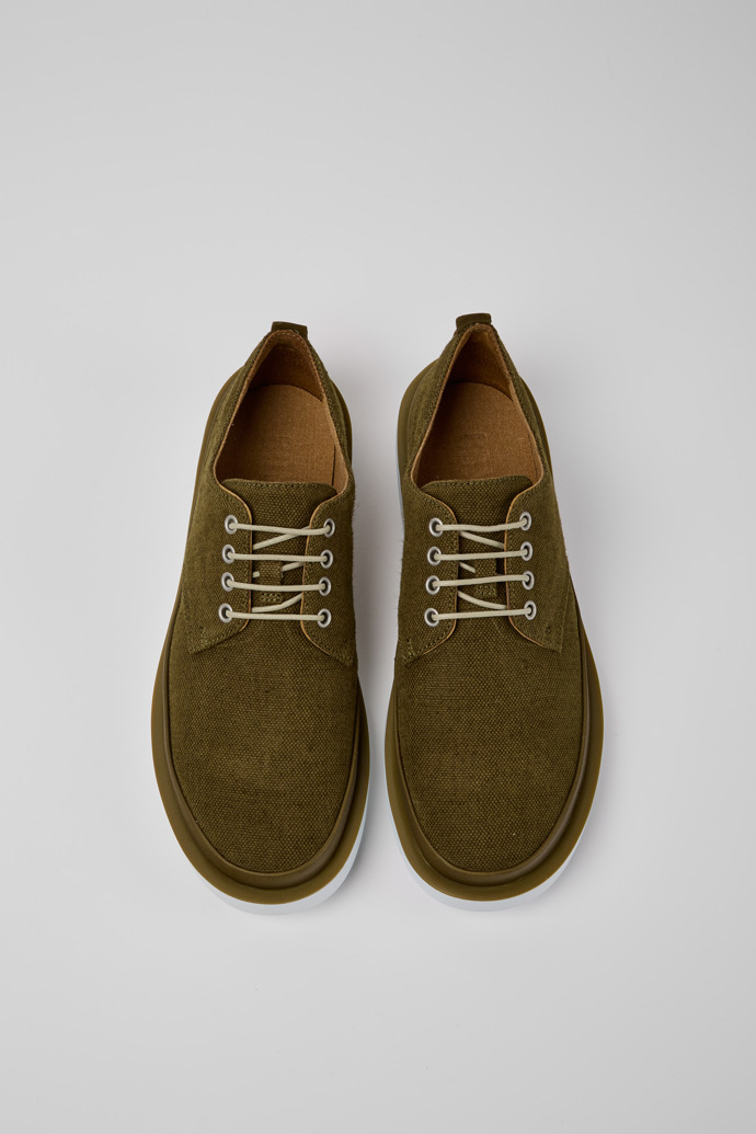 Green Men's Camper Wagon Lace Up Shoes | K100774-003