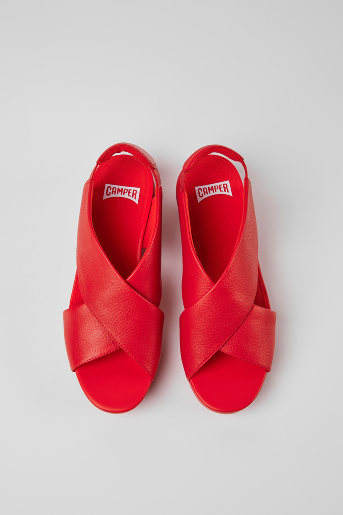 Red Women's Camper Balloon Sandals | K200066-062