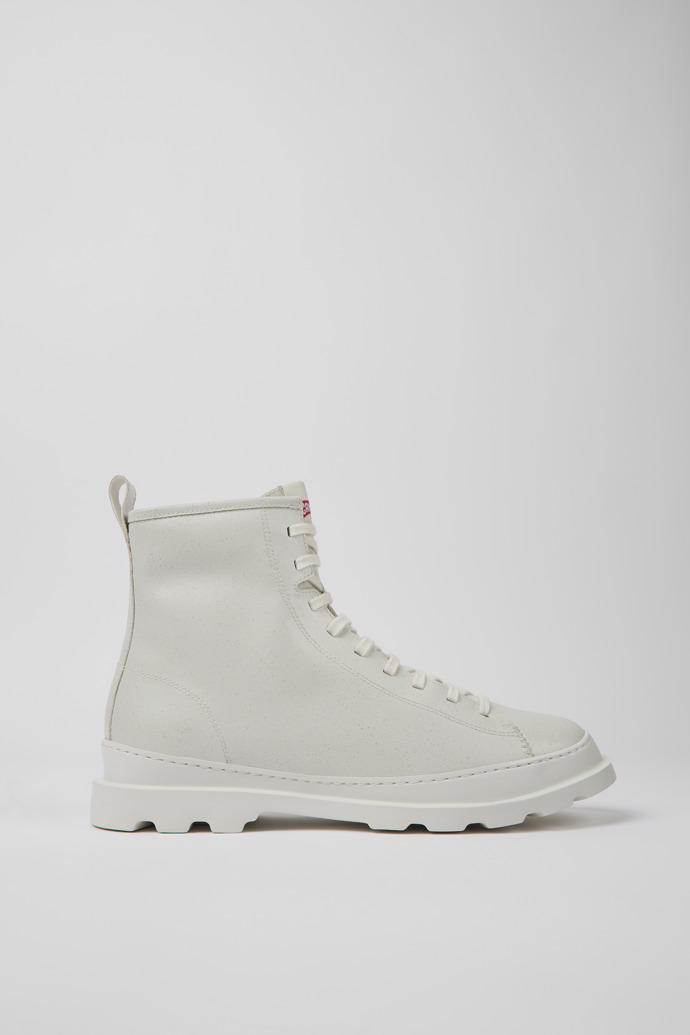 White Men's Camper Brutus Ankle Boots | K300245-025