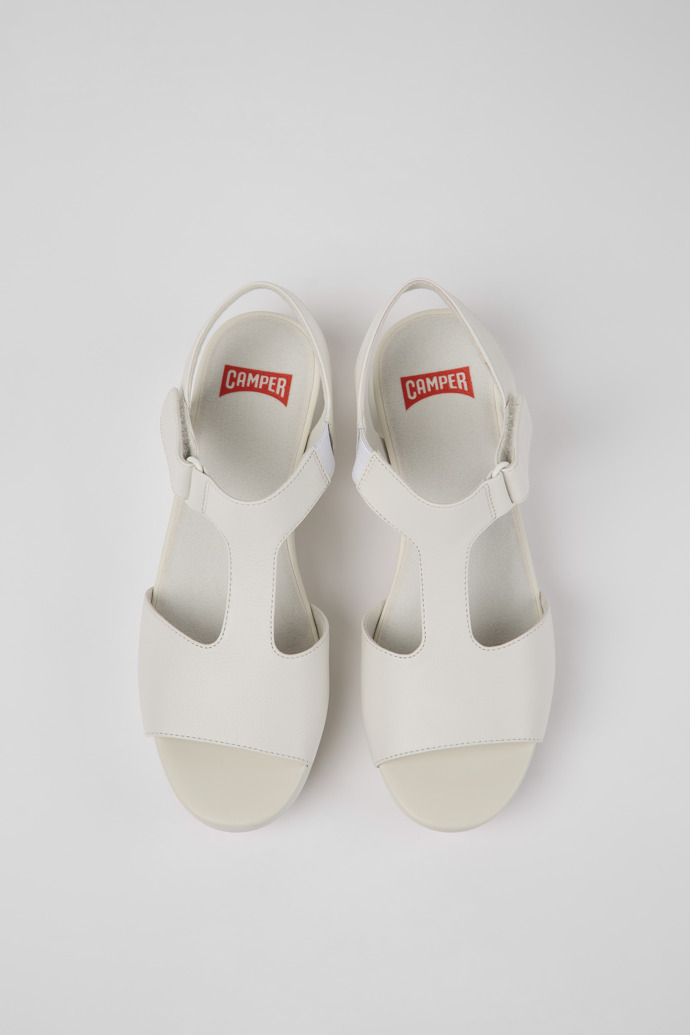 White Women's Camper Balloon Sandals | K200612-017